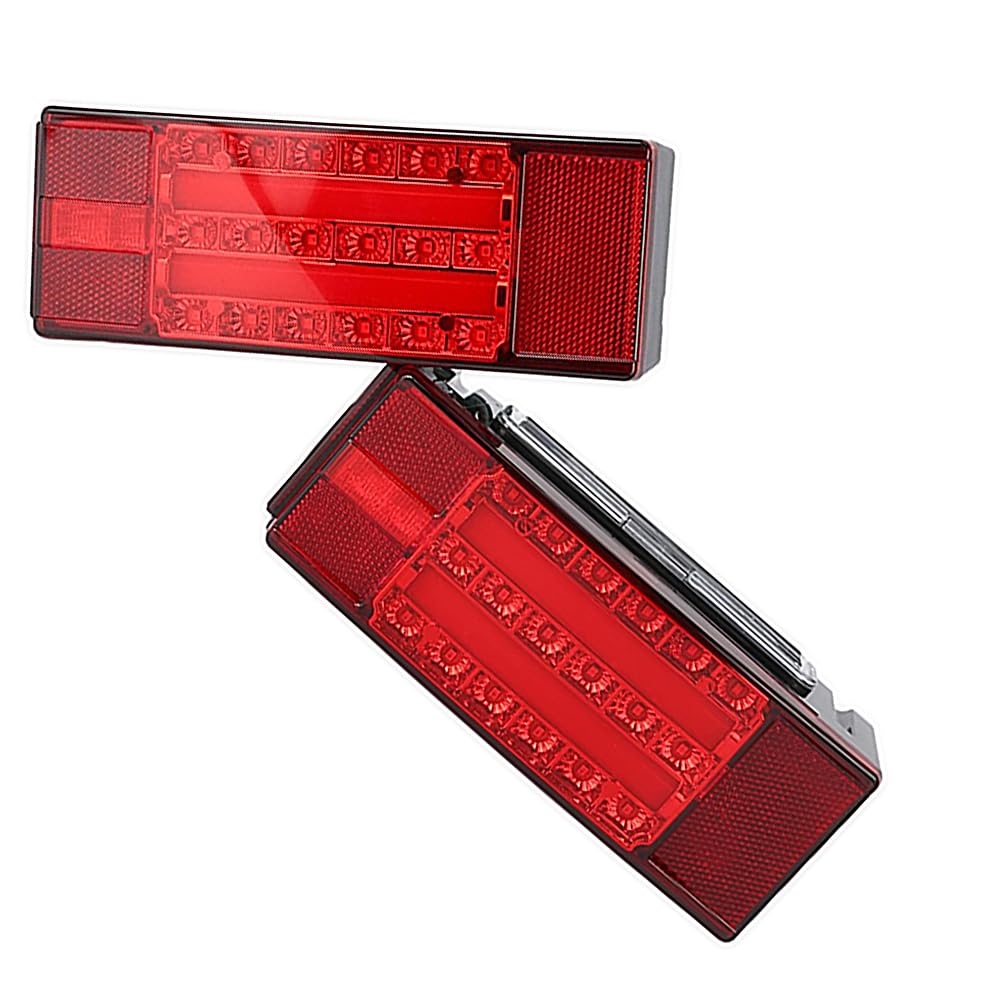 Riloer Indicatori di posizione laterali a LED, Indicatore laterale a luce rossa Avvertimento lampada laterale per rimorchio, Luci di emergenza per auto compatibili con camion Rimorchi Furgoni