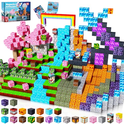 GraceDuck Magnetic Blocks - 150 PCS Build Dark Forest Castle - Magnetic Toys for Montessori Toddler...