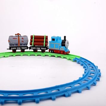 KTRS Enterprise Thoms and Friends Adventures, Small Push Along Thomas Train Engine for Children Train with Track