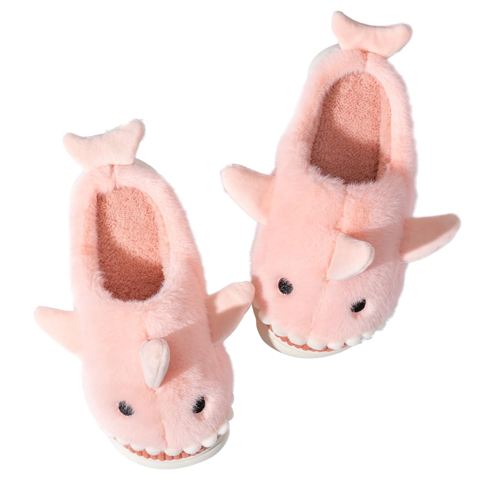 Fadezar Pantofole Donna Squalo/Mucca Ciabatte Donna Uomo Peluche Calde leggere Morbide Comode e Antiscivolo Ciabatte Invernali