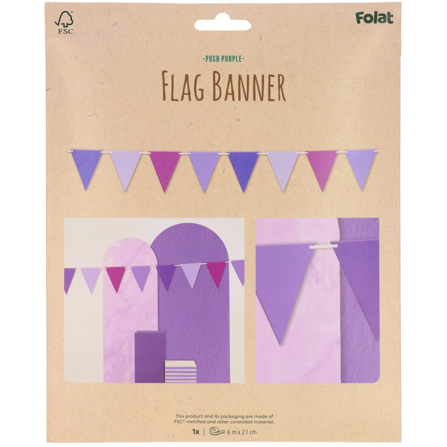 Folat Flagbanner Balloonshape Nr. 4 – 10 M Lange Wimpelkette Für Den 4. Geburtstag