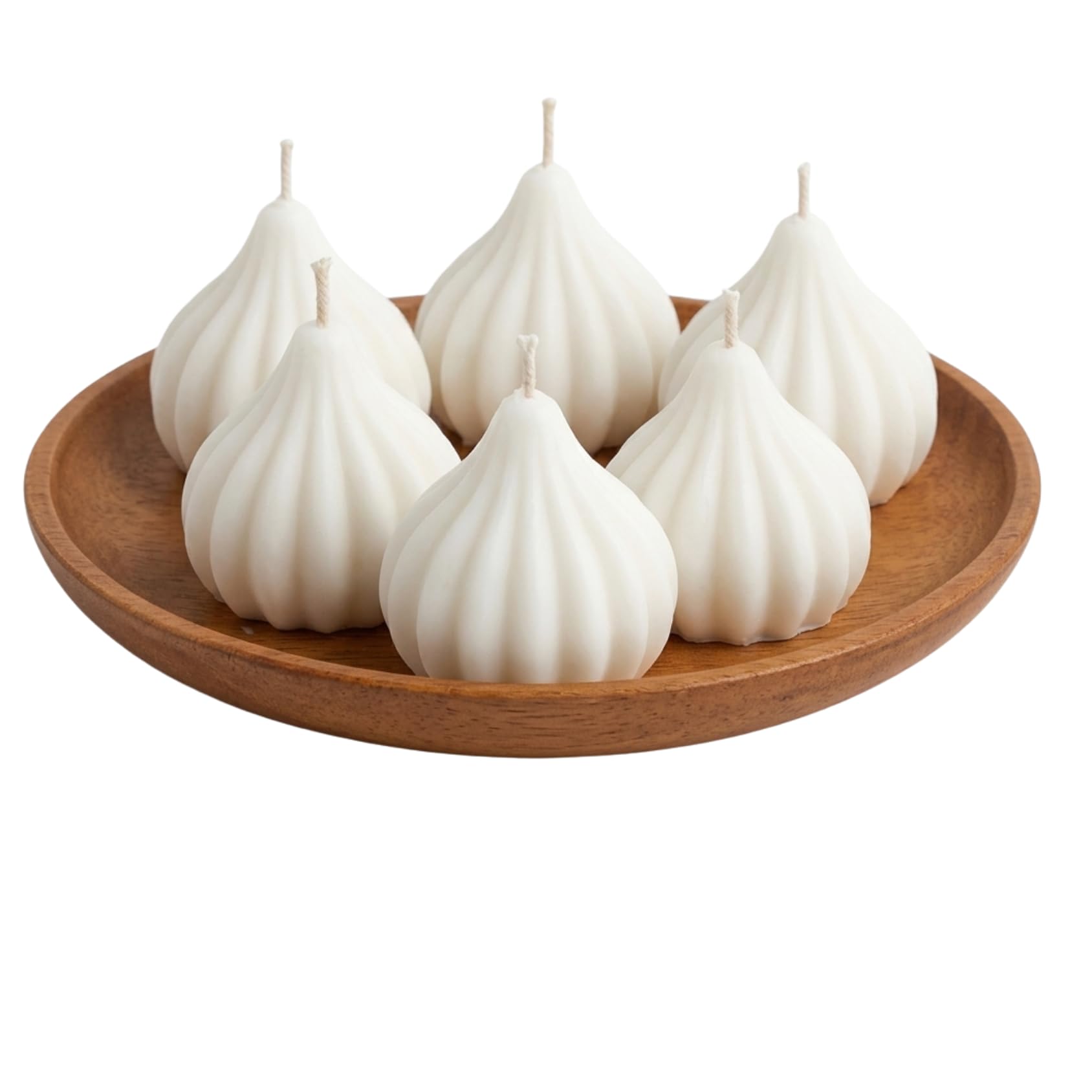 Handcrafted Modak Shaped Scented Candle Festive Indian Sweet Design Wax Candles for Ganesh Chaturthi Diwali Pooja Home Decor Traditional Spiritual and Cultural Celebration Accents (6, White)-image-15