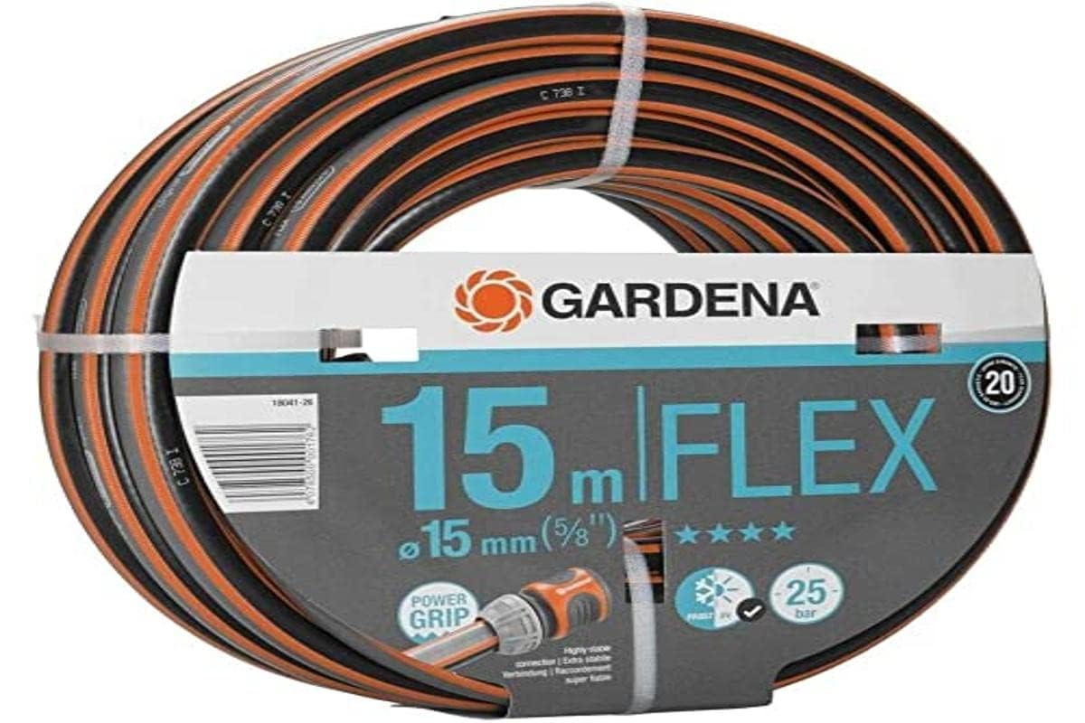 GARDENA 18041-​26 - Manguera Flex Ø 15 mm Rollo de 15 m