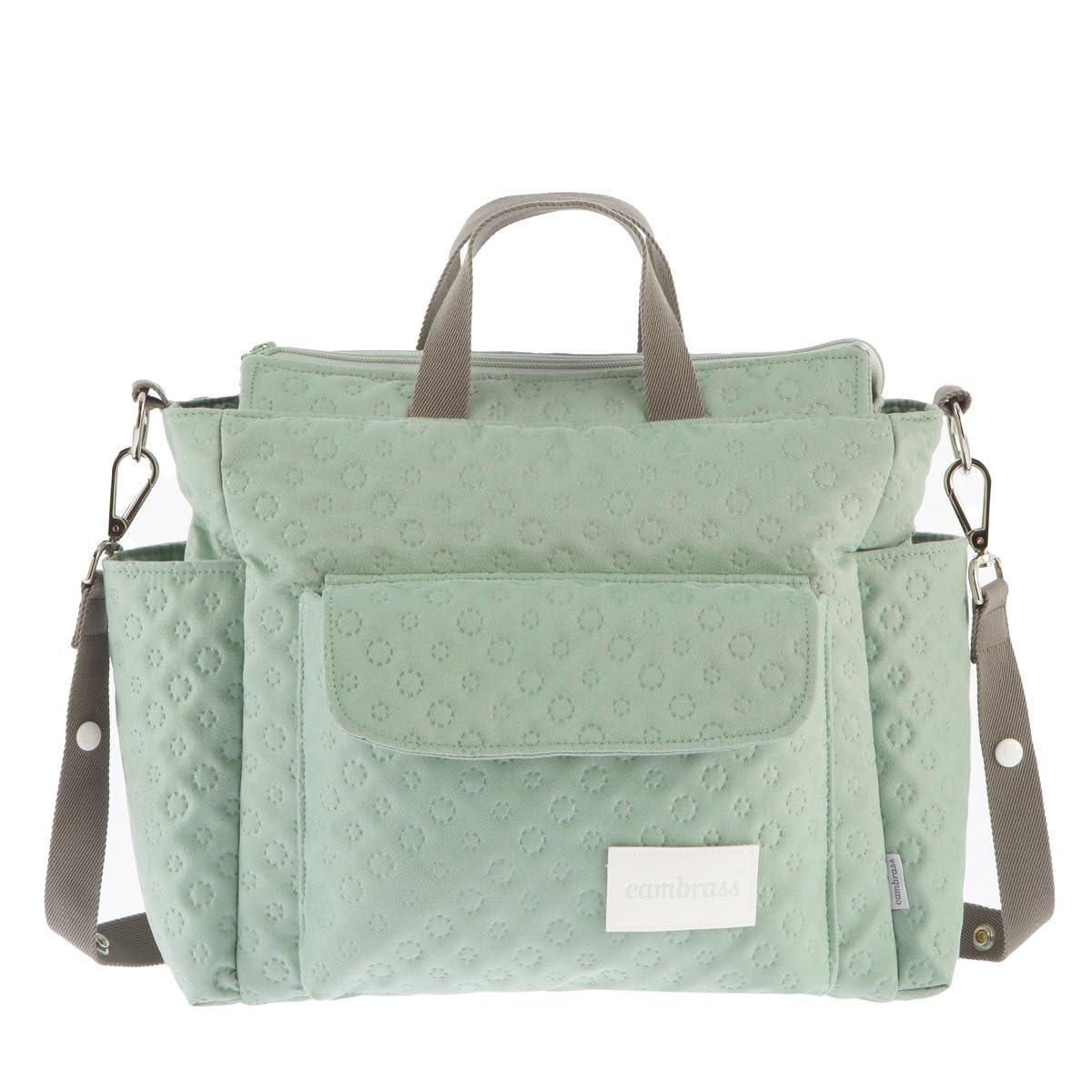 Cambrass - Bolso Carro Maternal y Organizador para Pañales - Maternidad para Carritos de Bebé - Neo Mint 16x43x37 cm