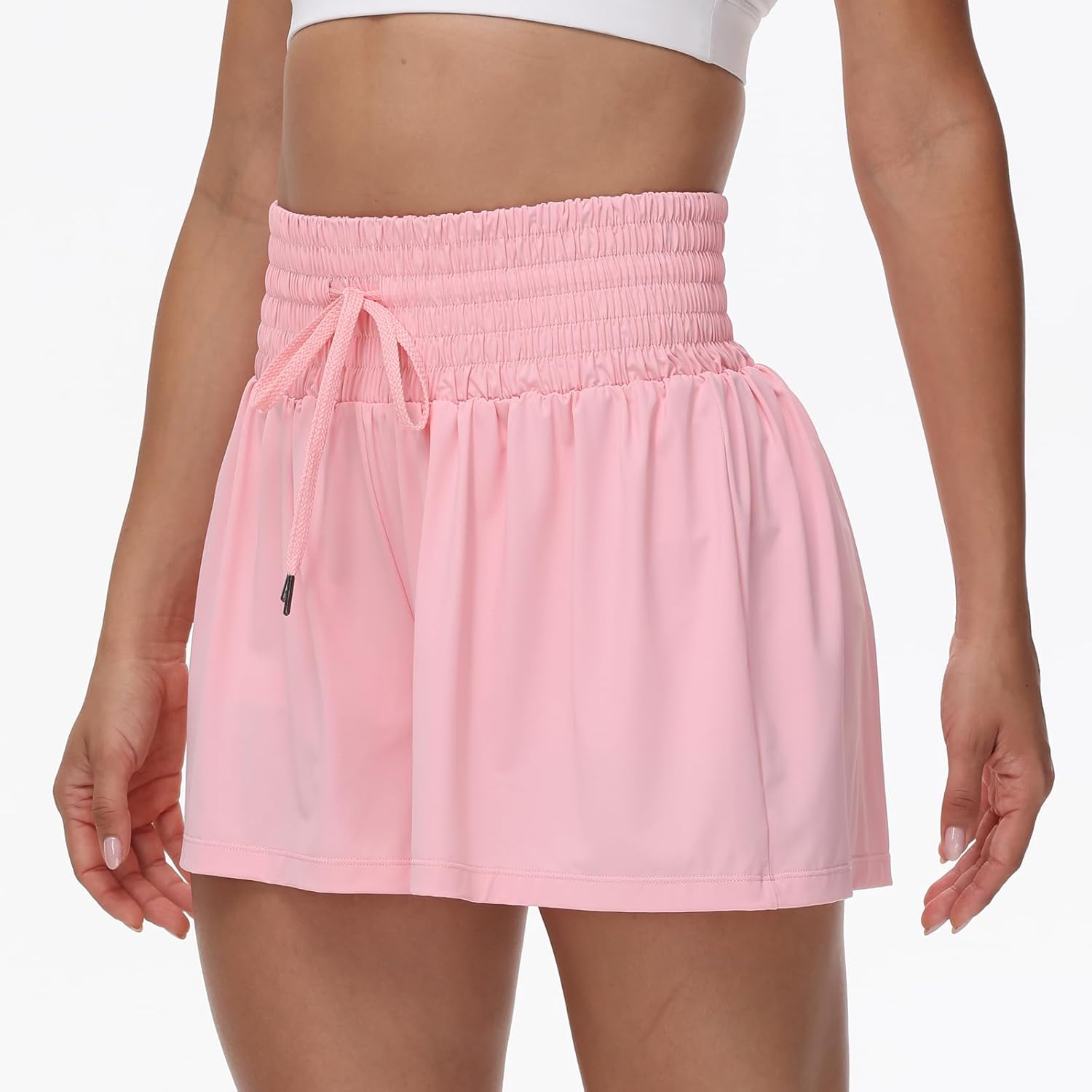 Flowy Womens Athletic Shorts Gym Workout Running Short Pants High Waisted Skort with Pockets Casual Summer Clothes - Image 4