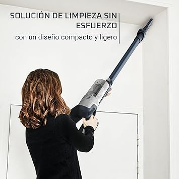 Rowenta XPert 6.60 - Aspiradora escoba versátil sin cable, con 3 funciones en 1 multiespacios, batería de litio, 2 velocidades, gatillo Boost, ligero y portatil, Gris oscuro RH68364