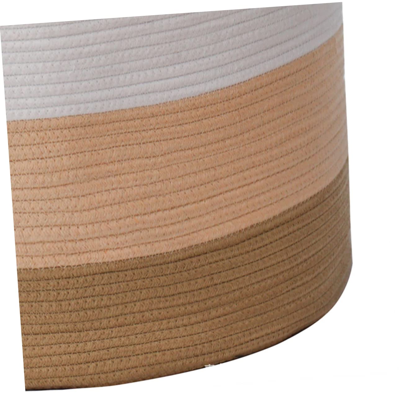 Beatifufu Cotton Rope Storage 1pc Large Capacity Storage Basket High Capacity Fabric Storage Basket