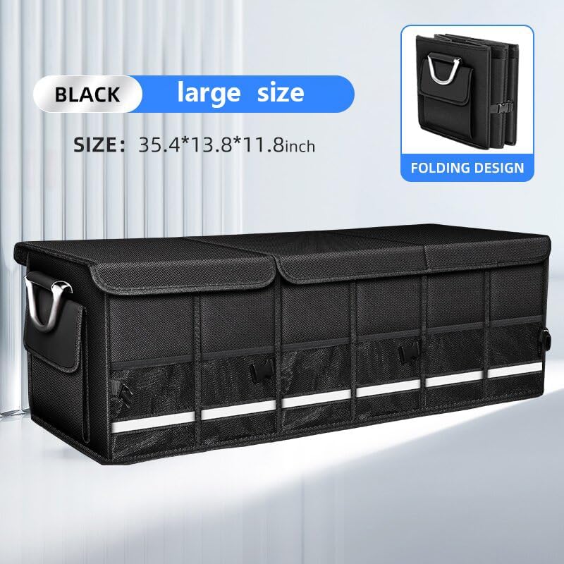 Miniatura 4 de Organizador plegable para maletero de automóvil, organizador de maletero de SUV, adecuado para accesorios de automóvil, interior para mujeres y