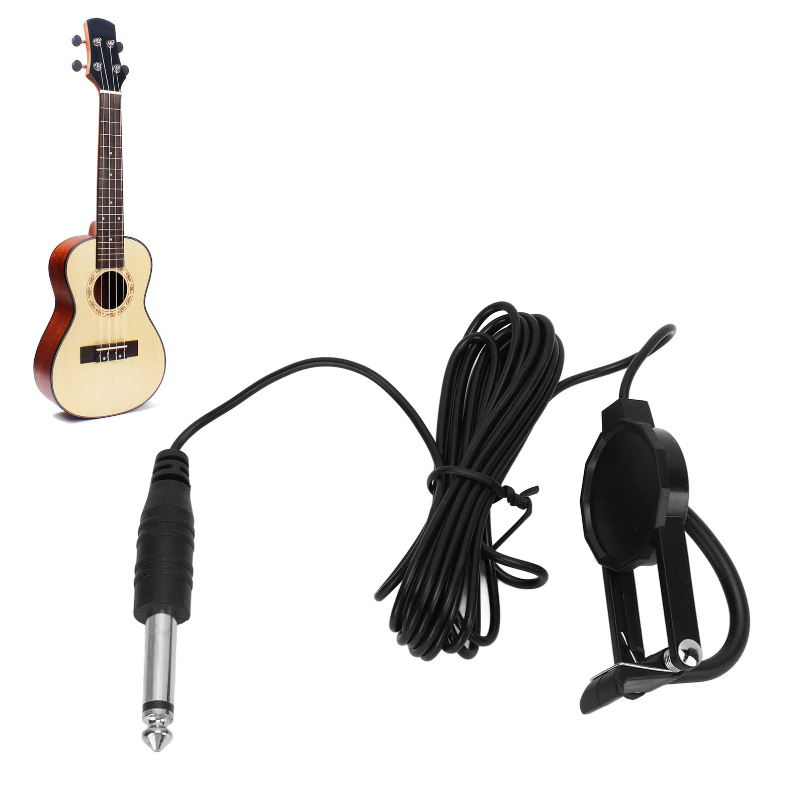 Micro Piézo Pour Guitare Acoustique - Capteur Universel Guitare, Ukulélé, Banjo - Installation Facile Sans Perçage