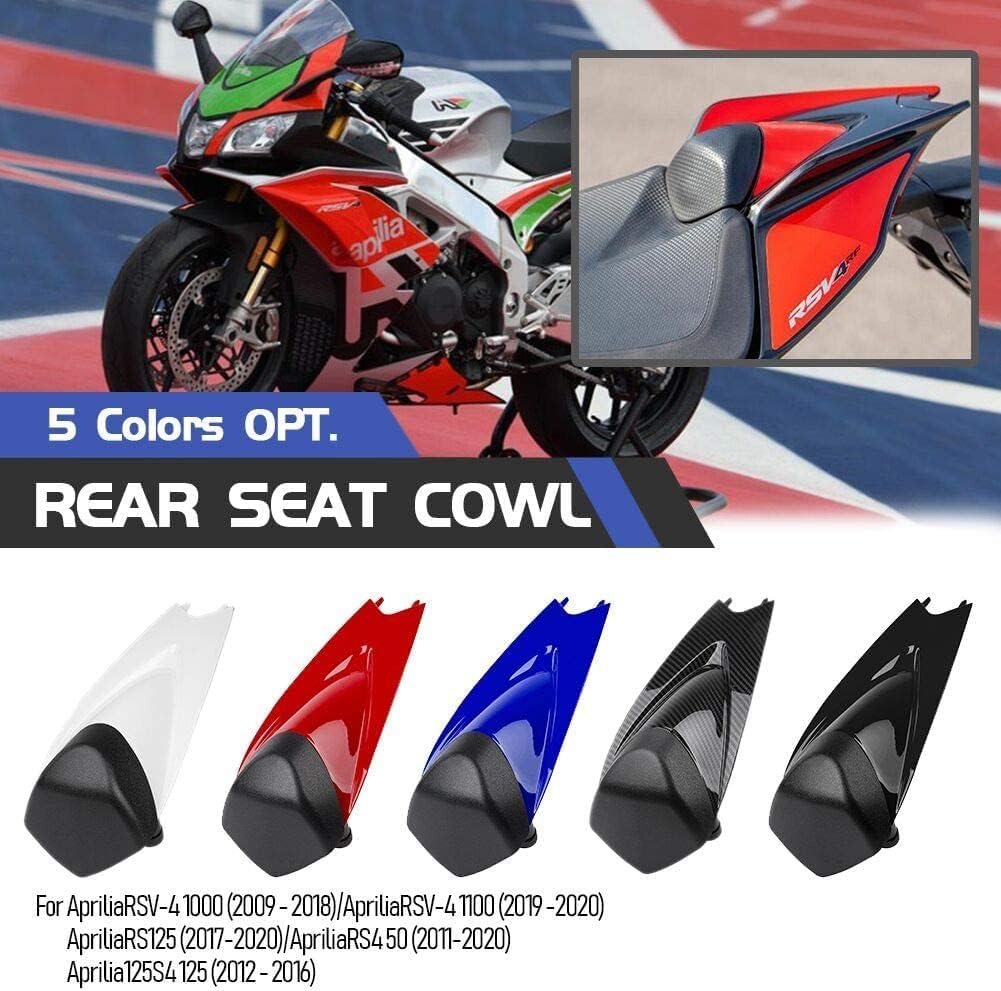 A-prilia RSV4 1000 1100 RS125 RS4 50 125S4 125 2009–2020 Motorrad-Heck-Beifahrer-Soziussitzverkleidung Schwarz