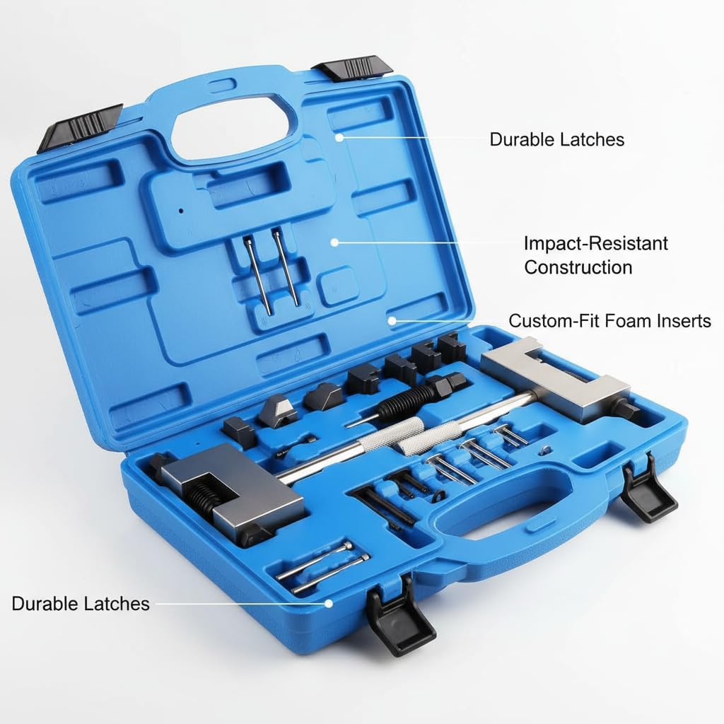 Engine Timing Chain Riveting Tool Kit for Mercedes Benz M271 M272 M273 M276, Master Camshaft Breaker & Riveter Set, Compatible with W204 W212 Jeep Chrysler 3.0 CRD, Replacement for 272589006300