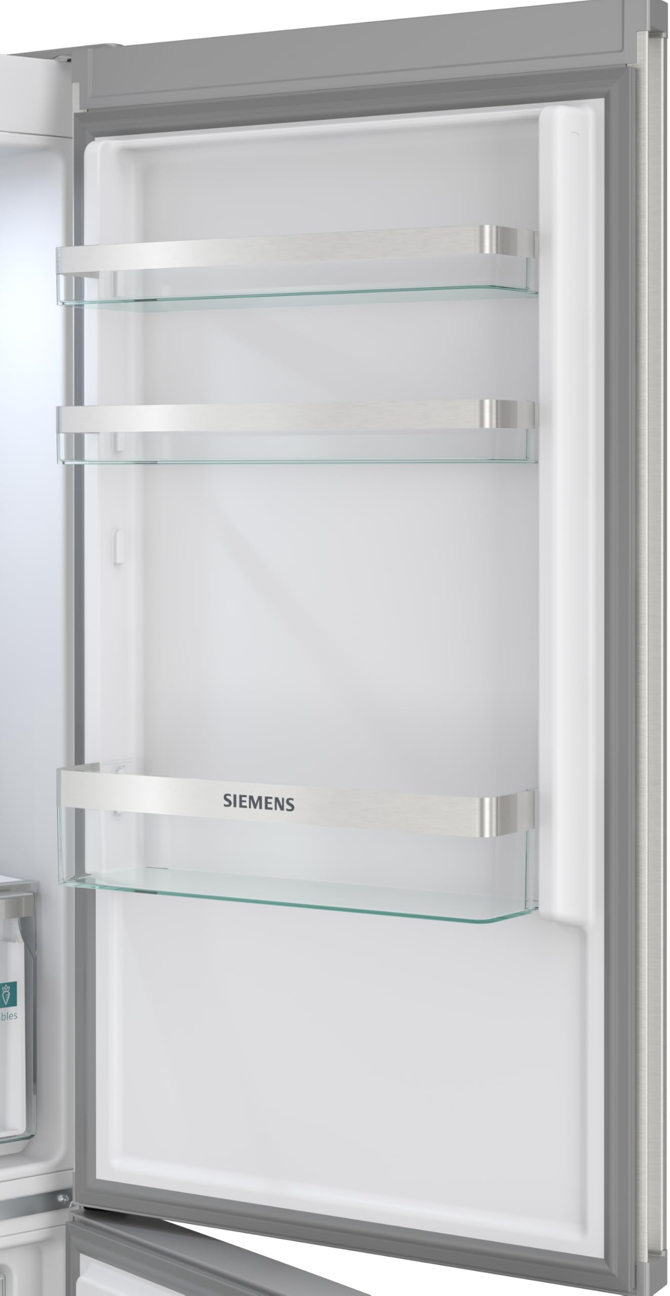 Siemens iQ300 wolnostojąca lodówko-zamrażarka 186 x 60 cm, KG36NVICG, chłodzenie 218 l i zamrażanie 103 l, Total noFrost, bezproblemowe umieszczenie, szuflada hyperFresh 0°C, ochrona przed odciskami