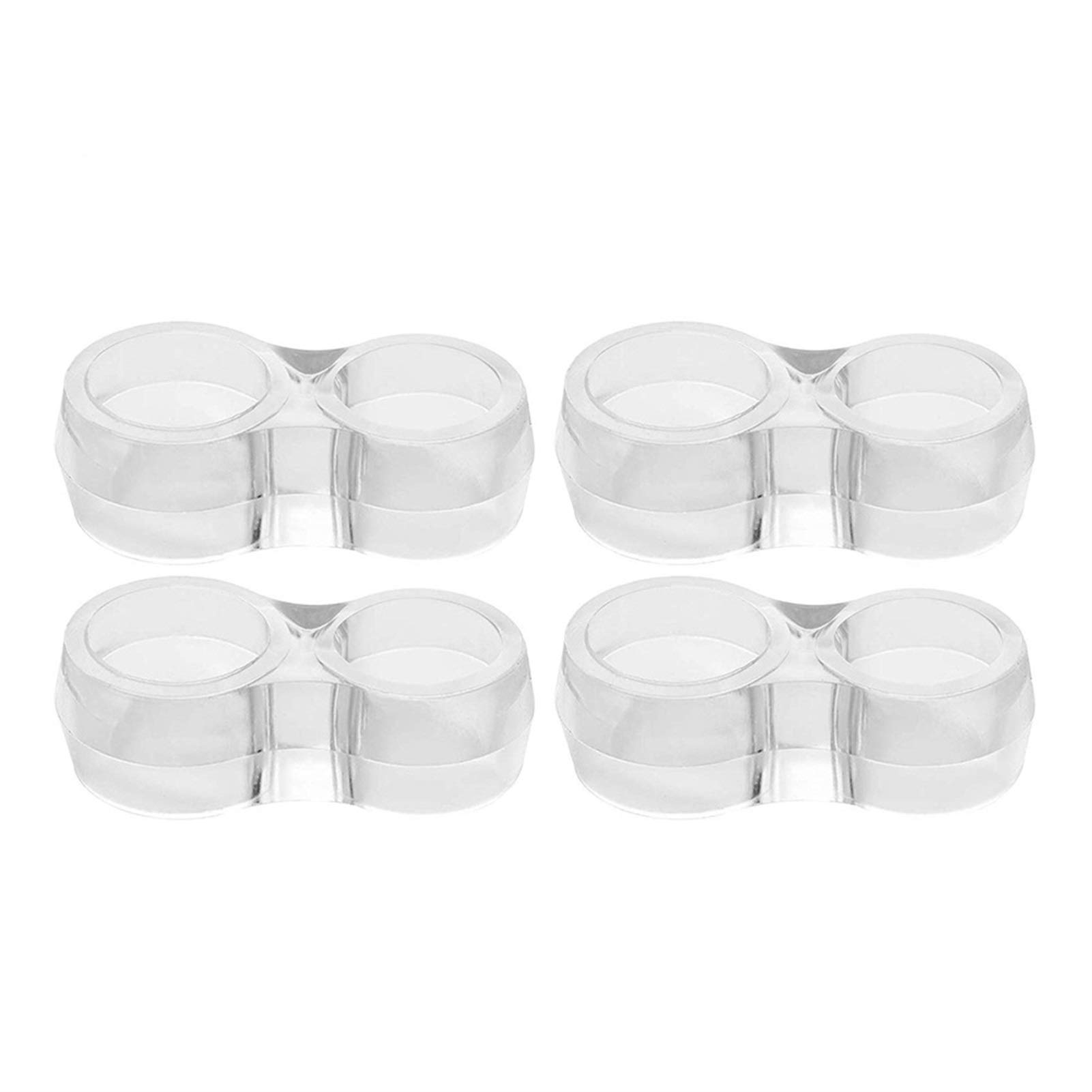 Butée de porte transparente anti-collision pour poignée de maison, lot de 4 pièces