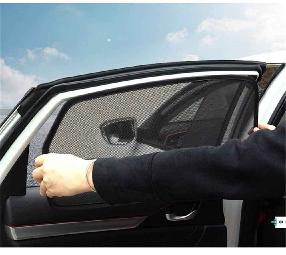 Coche Sun Shade para Parasol Magnético para Ventana Lateral De Coche Parasol para Ventana De Coche para CRV 2010 2011 2007 2008 2009 Parasoles para Coche (Color : 2PCS Rear)