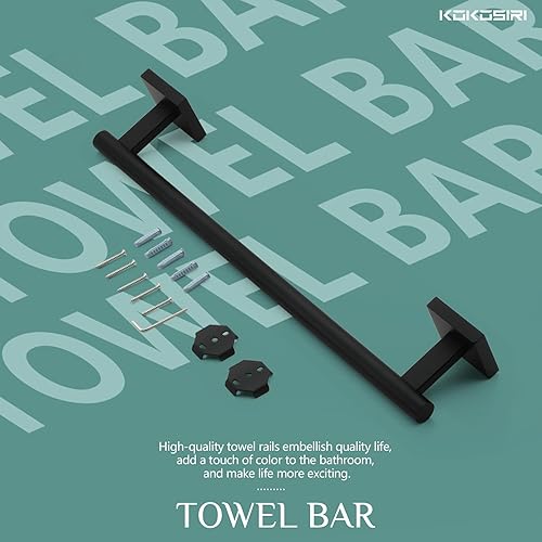 Vista 175 de KOKOSIRI Toallero de 16 pulgadas para baño, cocina, inodoro, acero inoxidable de níquel cepillado B4005BR-L16