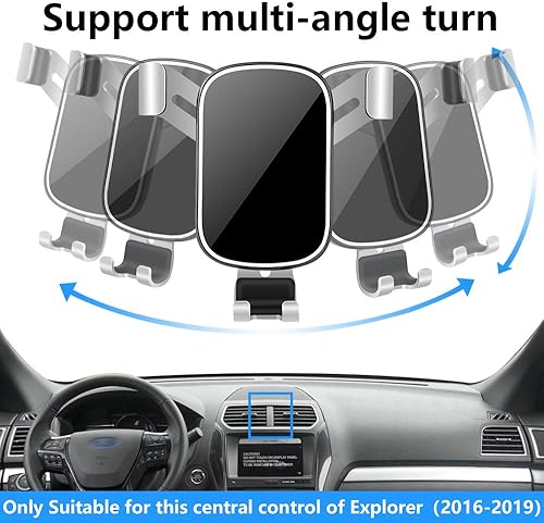 Miniatura 10 de Soporte de teléfono de coche para Ford Explorer 2020 2021 2022 2023 2024 y Explorer Hybrid 2020-2024 SUV Auto Interior Accesorios Mejor Teléfono