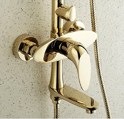 Robinet de douche doré Gowe Luxe mitigeur de baignoire chic