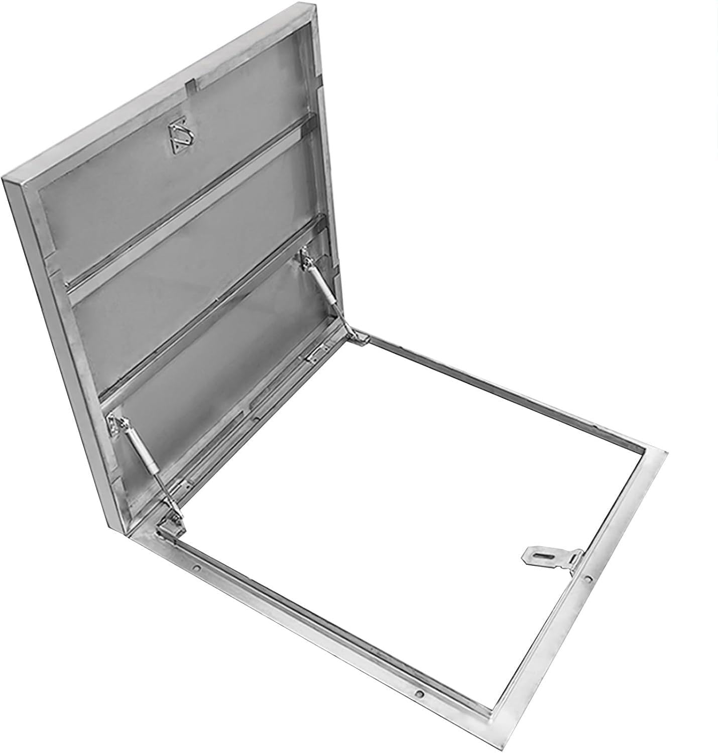 Trappe de toit argentée en acier inoxydable 304 avec joints et vis 60x60 cm
