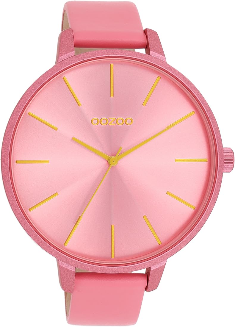 Oozoo Timepieces damski zegarek na rękę, damski z skórzanym paskiem, wysokiej jakości zegarek dla kobiet, elegancki analogowy zegarek damski okrągły