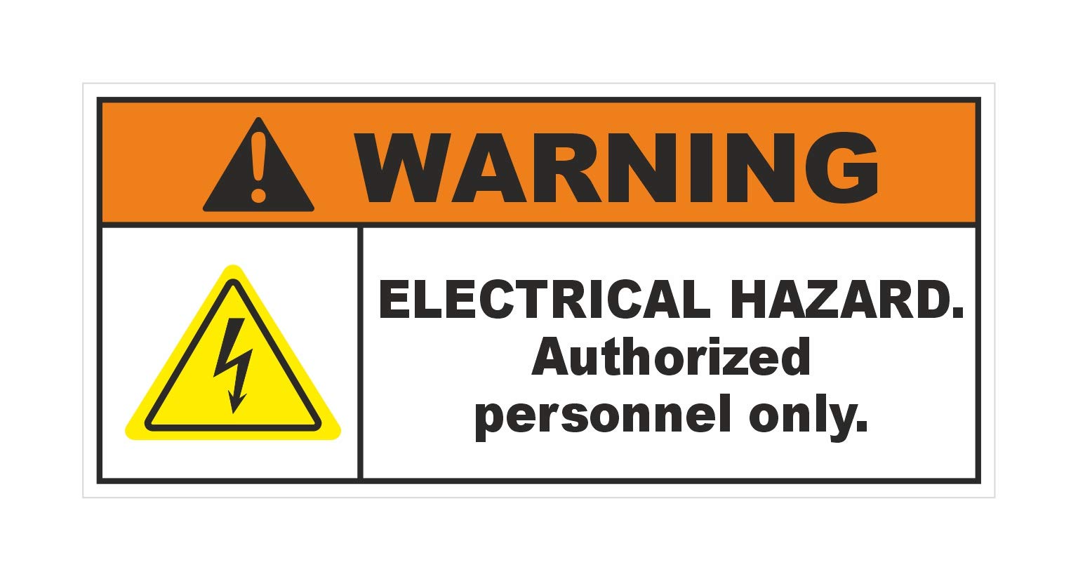 Warning Electrical Hazards Authorized Person Only Sticker (Pack of 10) (B083LYTQJM) Amazon Price History, Amazon Price Tracker