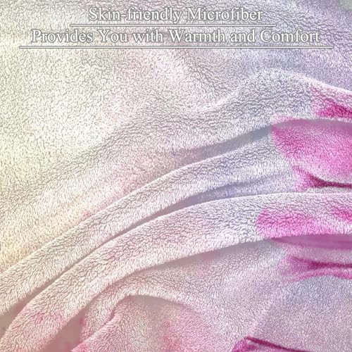 Couverture polaire fleur contre les soirées fraîches jeté de canapé microfibre
