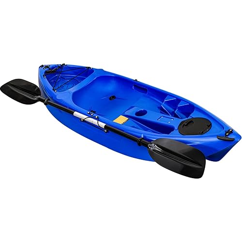 Kids Youth Kayak, 7FT Sit on Top Fishing Kayak for Kids Child with Paddle, Capacity of 88LBS, Hard Shell Recreational Ocean Kayak Boat
