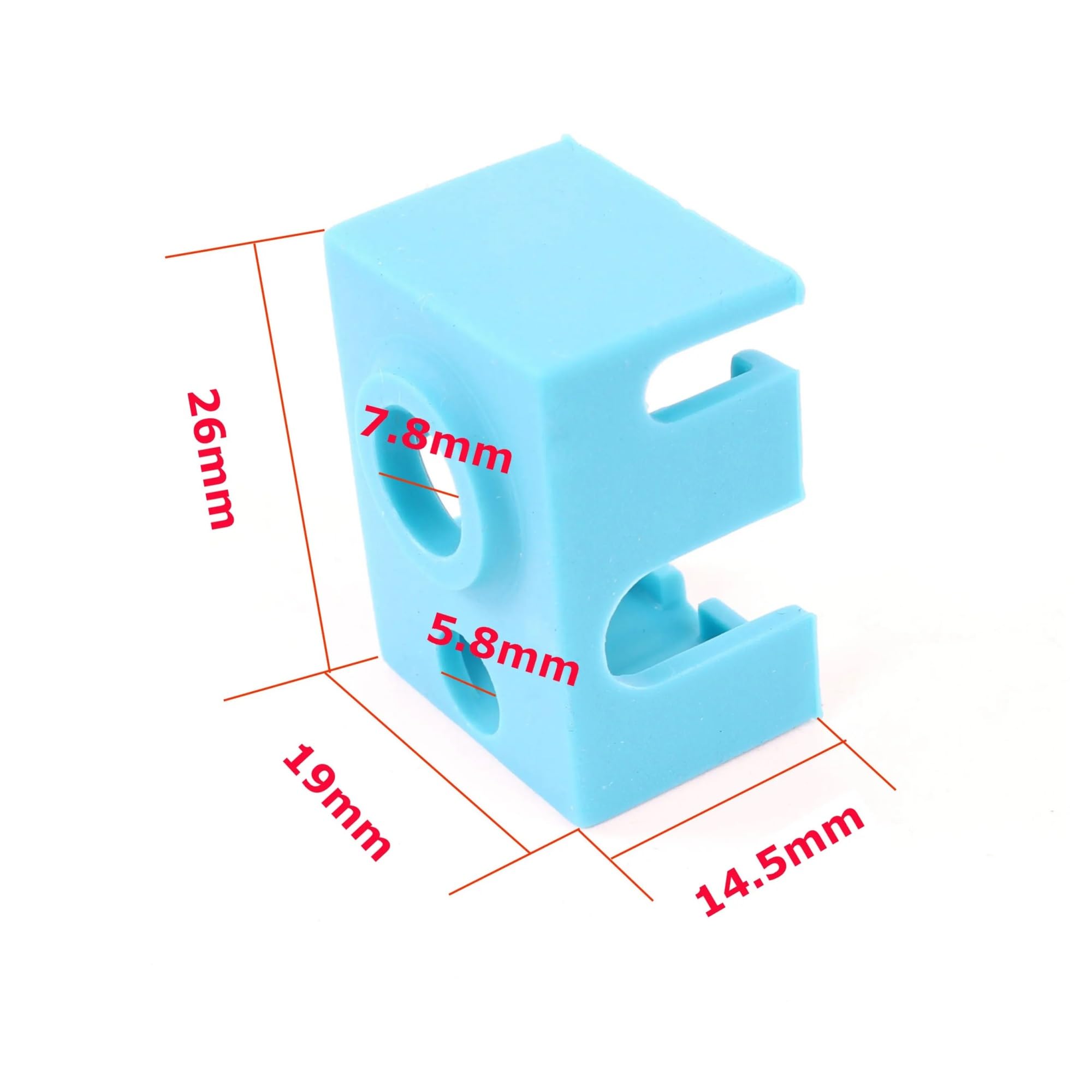 3 pezzi i3 MK3 MK3S MK3S+ Estrusore for stampante 3D Blocco termico Ugello Calzini in silicone V6 Copertura protettiva for hotend