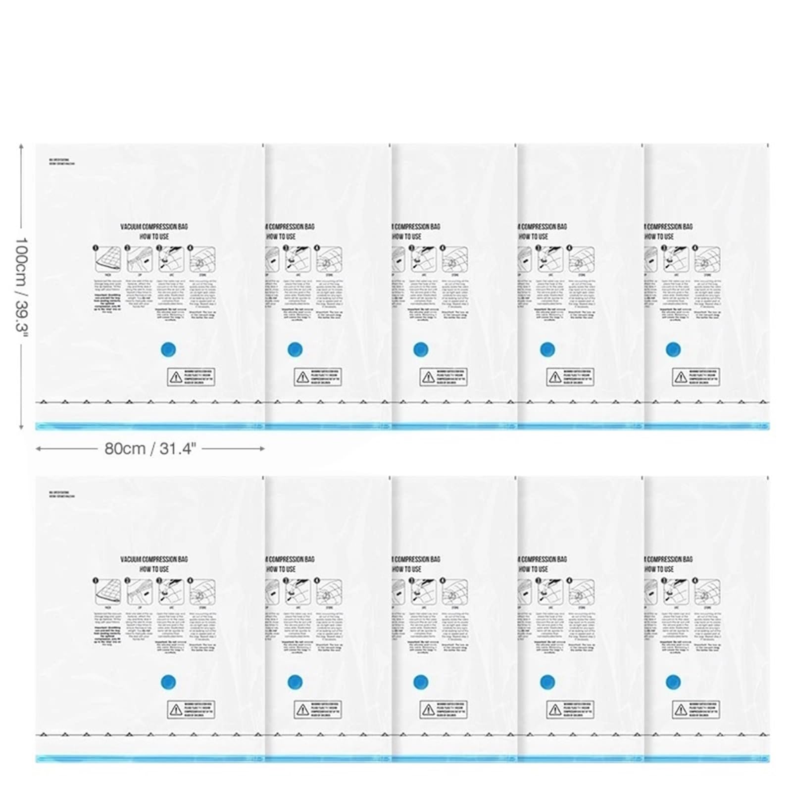 Bolsas Envasar Al Vacio Ropa Bolsas de almacenamiento al vacío, 8-18 unidades, ahorradoras de espacio, for viajes, recargables, con bomba de aire y varios sellos, for comprimir ropa, mantas y equipaje
