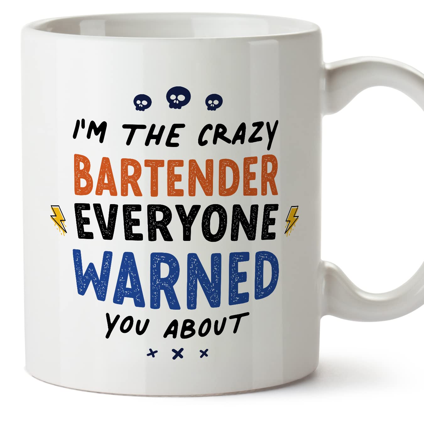 MUGFFINS Bartender Woman Mug - in English - Everyone Warned You About - Funny Gift for Colleagues - Ceramic 11oz Mug — image 1