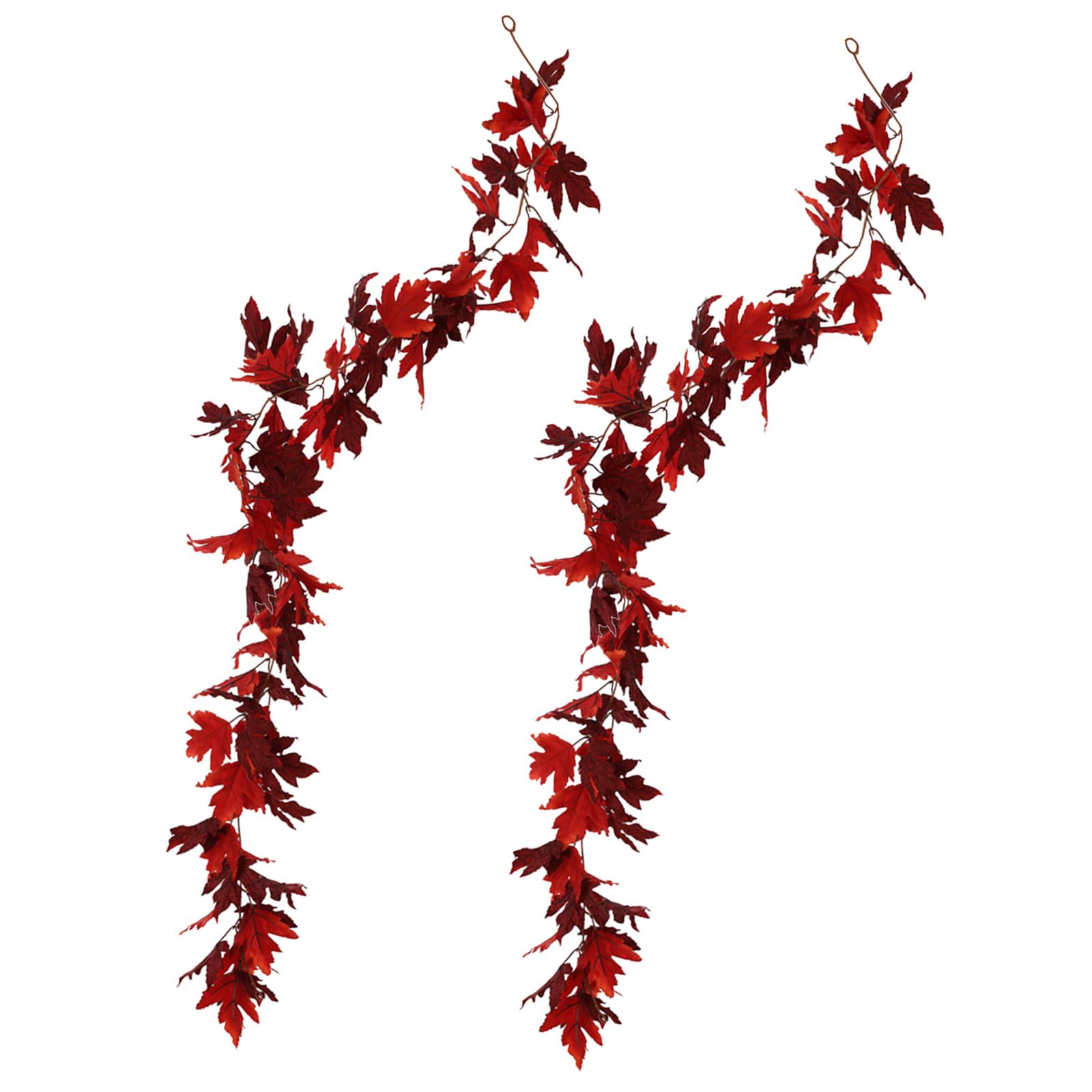 carotoe 2Pcs 69 ' ' Artificial Leaves Vine Hanging Plant for Thanksgiving Wedding Decoration, Artificial Leaves Vine Hanging Plant Thanksgiving Decoration
