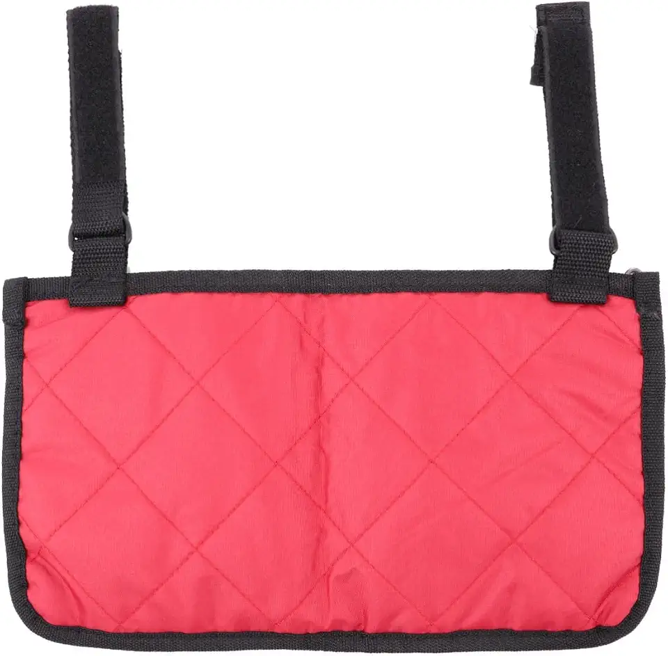 Baluue Wheelchair Side Storage Bag Multi-pockets Organizer Pouch For Mobility Devices Including Rollator Electric Manual Wheelchairs Walkers And Scooters For Phone Bottle Keys Storage
