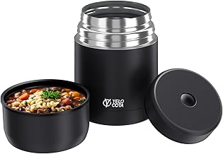 Food Thermos,20Oz Vacuum Insulated Stainless Steel Lunch Containers, Wide Mouth Soup Flask for Hot Food, Leak Proof Food Jar for School Office Travel