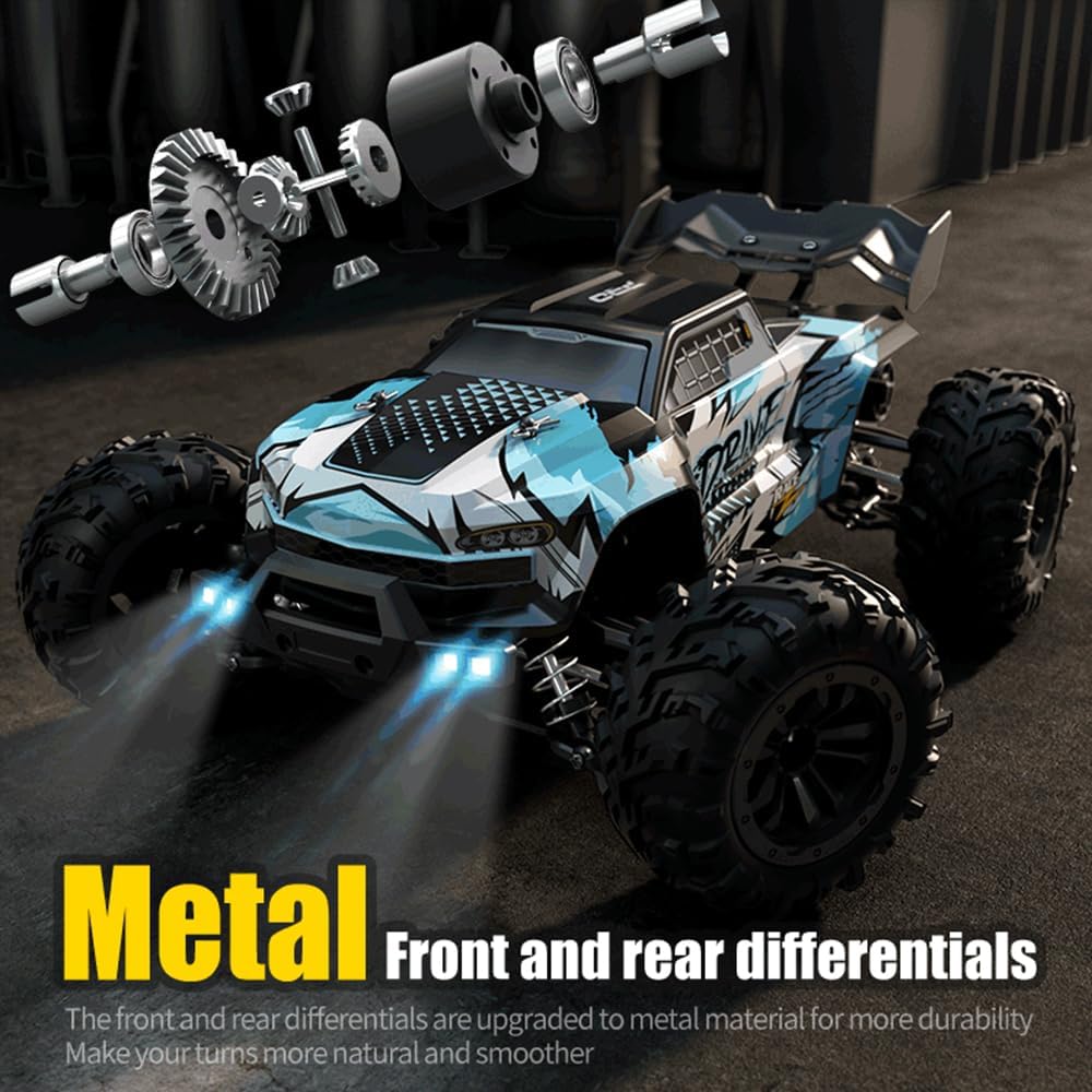 Metal front and rear differentials of the RC car