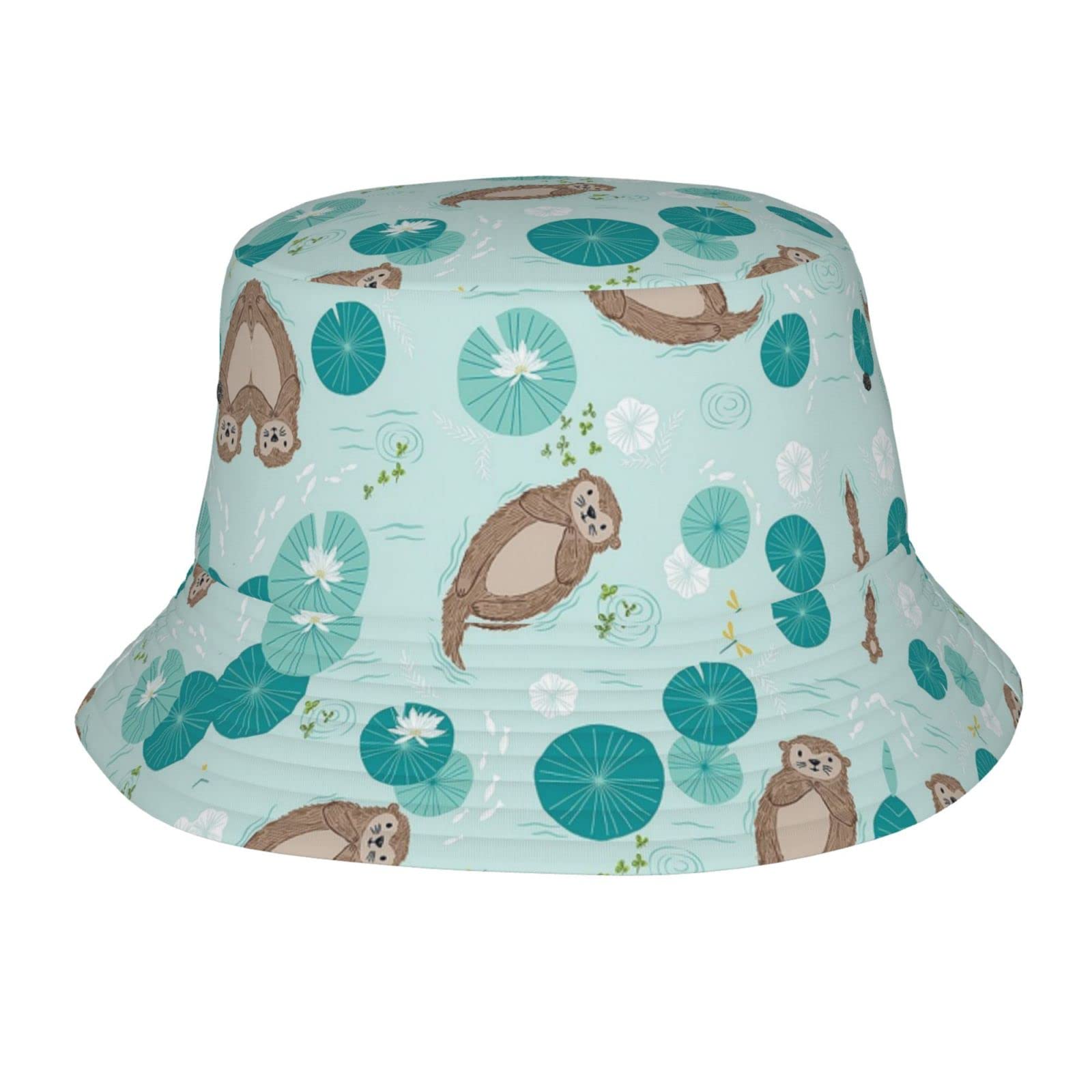 Mdatt Otters Adult Sunshade Bucket Hat is Suitable for Beach, Camping, Fishing, Outdoor Leisure, Etc