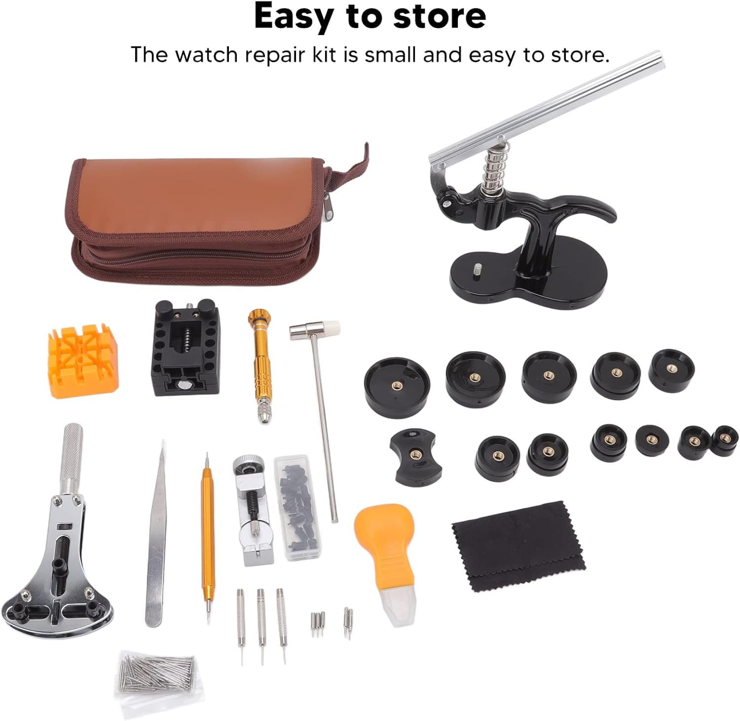 Kit Profesional de reparación de Relojes, Kit de Herramientas para Relojes, Herramienta de reparación de Relojes para Cambio y reemplazo de Correas de Relojes.