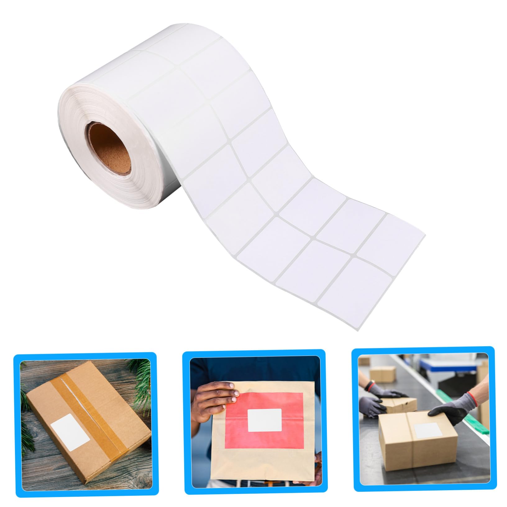 Étiquette Thermique Autocollante Rouleau Papier Imprimable Résistant à Eau pour Expédition Bureau et Organisation