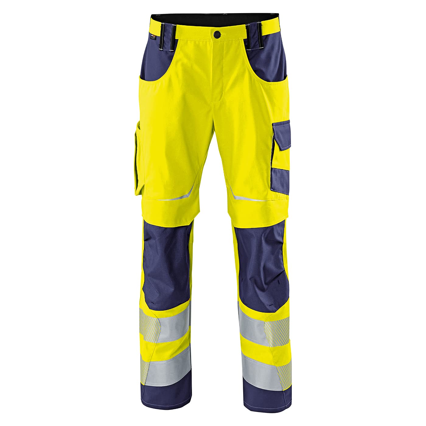 KÜBLER REFLECTIQ Hose PSA 2 – Hose mit Reflexstreifen und Cordura®-Verstärkung warngelb/dunkelblau Gr. 54