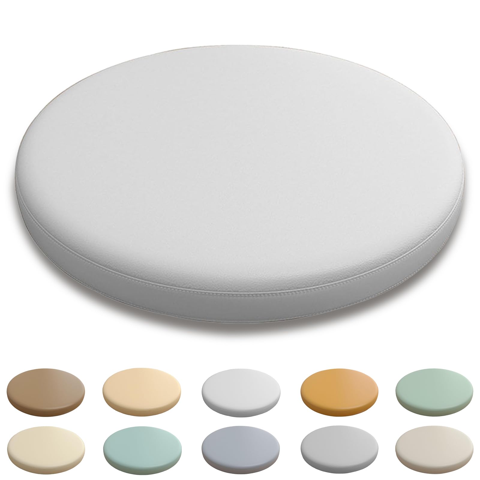 Confezione da 4 cuscini rotondi antiscivolo in memory foam, per sala da pranzo, 40 cm, per un maggiore supporto e seduta
