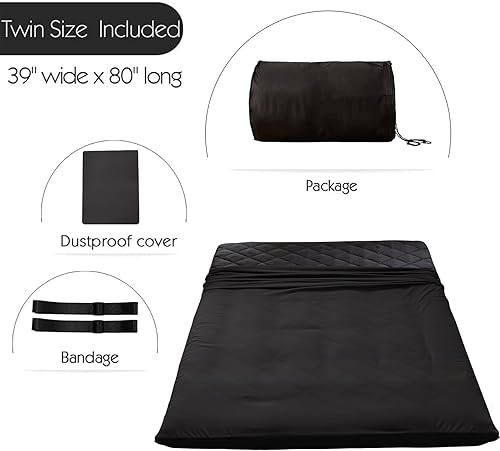 Miniatura 18 de MAXYOYO Colchón Futón, Colchón Japonés Acolchado para Suelo, Colchón Acolchado para Cama, Almohadilla de Dormir Plegable Extra Gruesa Transpirable,