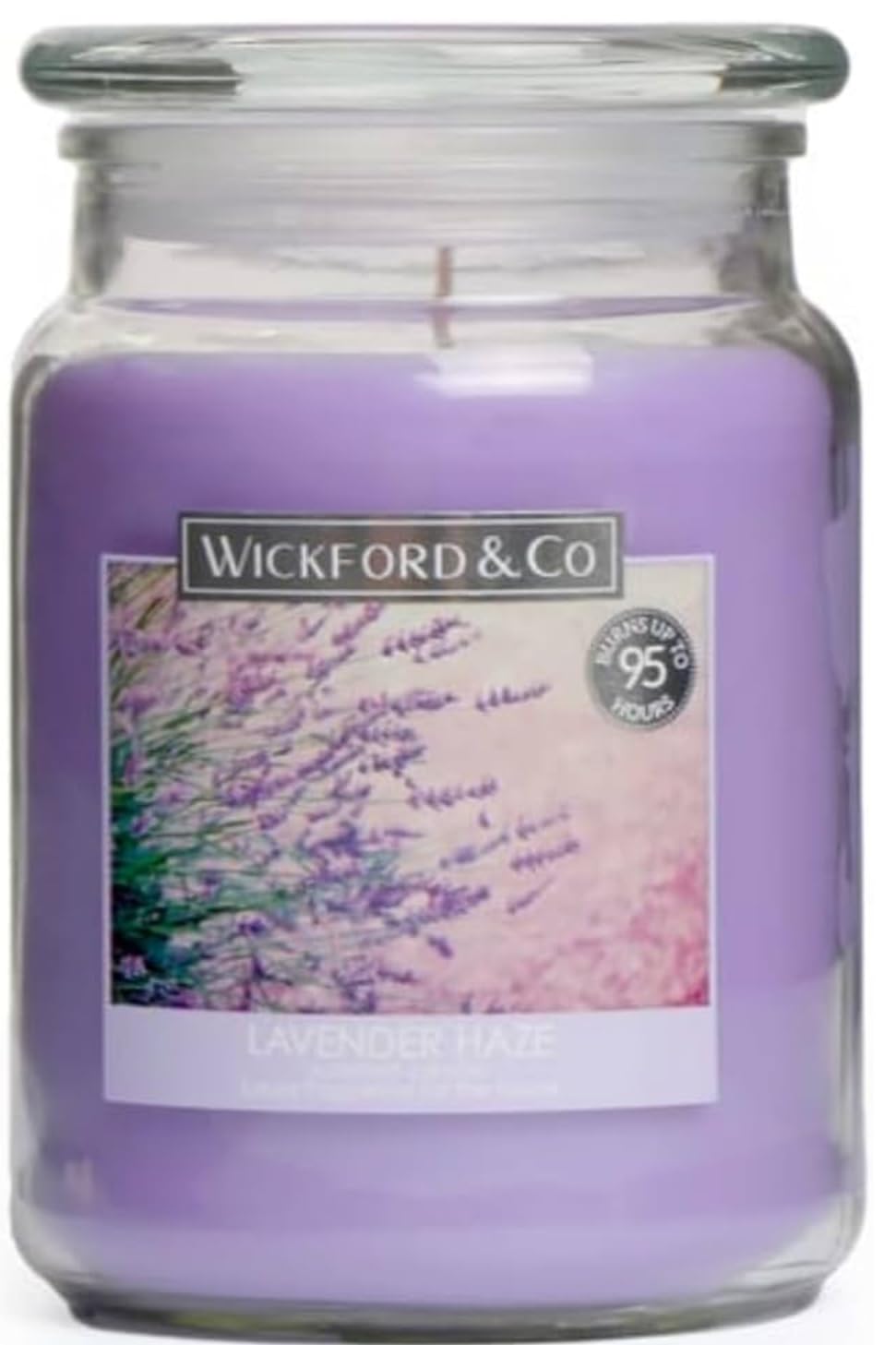 Wickford & Co Scented 18oz Jar Candle - Lavender Haze