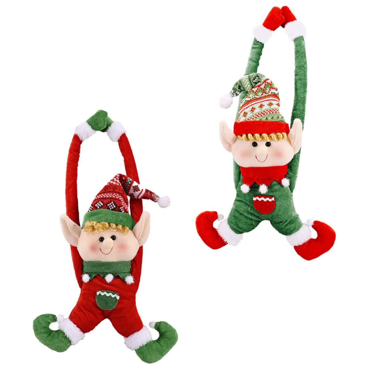 Décoration de Noël rouge en polyester pour décoration de fête et maison