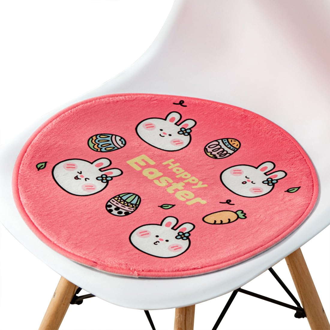 VHJdtE Seat Cushion, Round Creative Cartoon Pattern|All-Season Soft Cozy Chair Pad|Bohemia Stylish With Non-Slip Bottom(S,33x33cm)