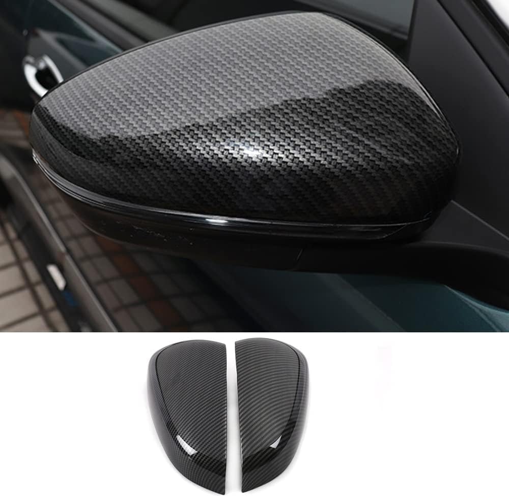 Tappi Specchietti Neri Per Peugeot 3008 E 5008 (2009-2016), Coppia Destra+sinistra, In ABS