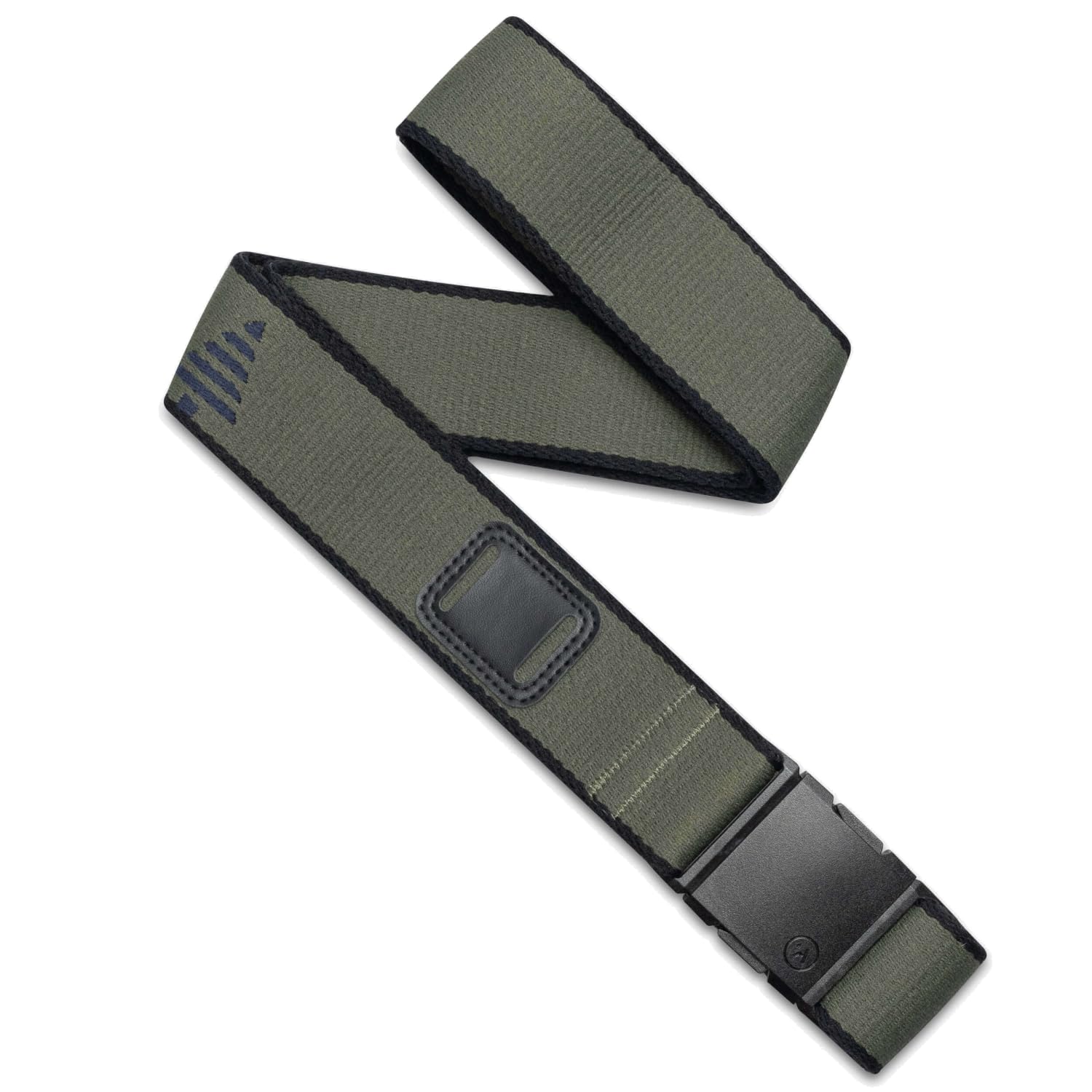 Arcade Belts A2 Unisex Adventure Belt: Heavy Duty Stretch, Metal Free Buckle, Blackwood - Ivy - Green/Black, Standard (Up to 40"); 1.5" Wide