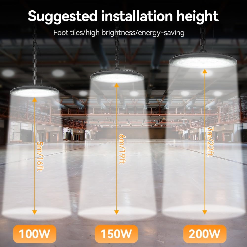 Foco Led Exterior, Luces industriales Impermeables de la bahía de la iluminación 200W IP65 del Reflector LED del UFO Altas