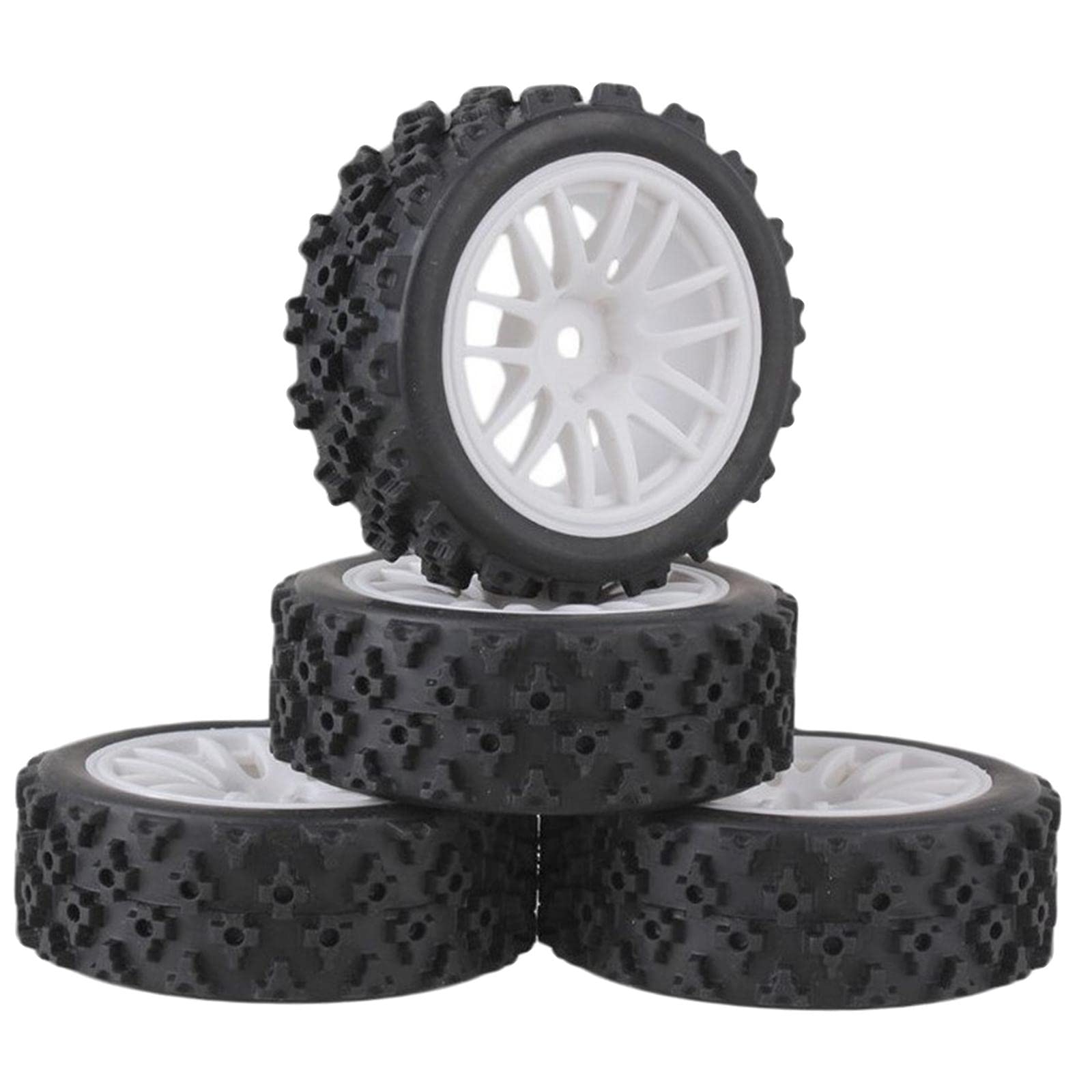 ATORSE 1/10 1/14 1/16 1/18 Off Road Rc Tires for Wl Toys 144001 124018 Parts White-image-30