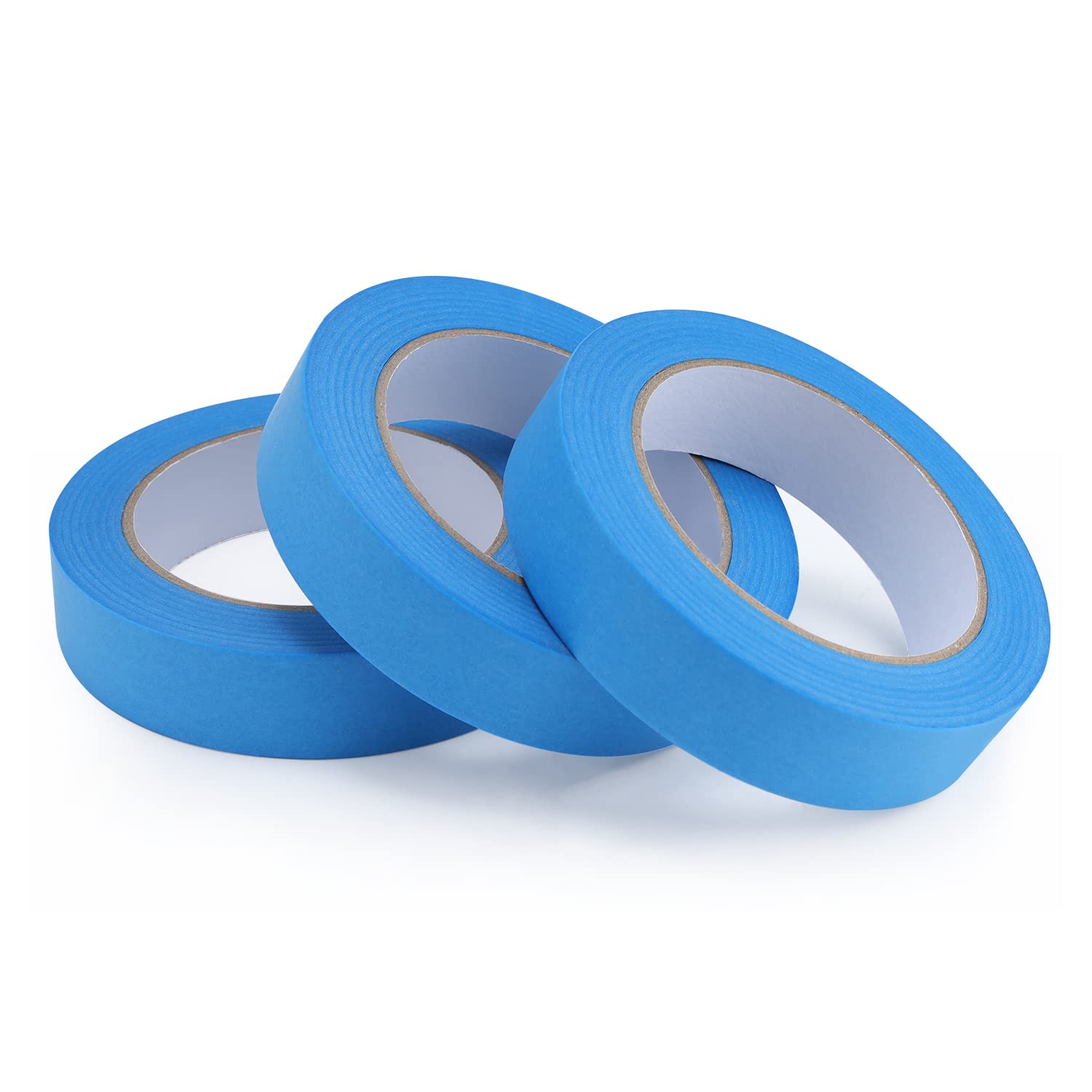 Lichamp Blue Painters Tape Bulk, 20 Pack 0.95 inch by 55 Yards Paper Washy-Tape Blue Masking Tape for Wall Painting and Crafts