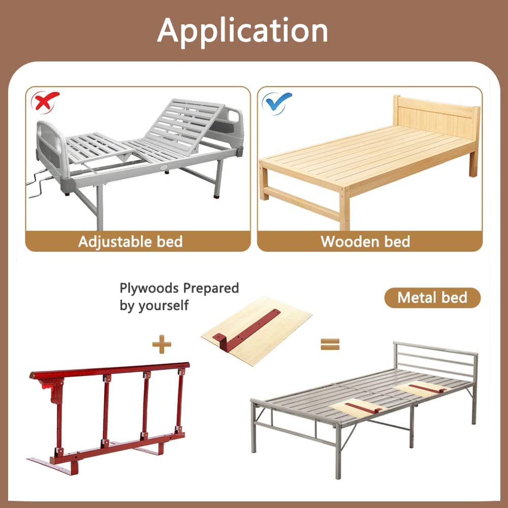 Barandillas de cama para adultos mayores Barandillas de cama para personas mayores Barra de asistencia Media barandilla de cama Bastón de seguridad Asa de asistencia Plegable ajustable Equipo médic