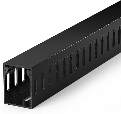 Miniatura 12 de Kit profesional de gestión de cables para rack de servidor de 63 pulgadas (4 x 15.7 pulgadas), kit de canal de cable de 1.4 x 1.6 pulgadas, conducto