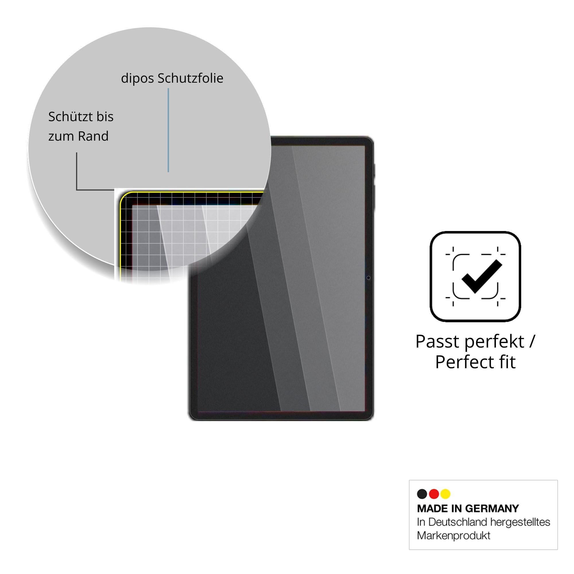 dipos Protector de Pantalla Antiespía para SOLVYXEN M623